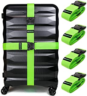 set of luggage belts